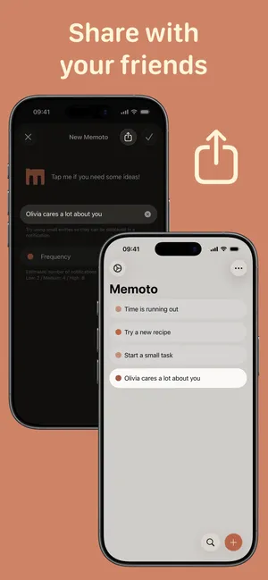 Mockup of an iPhone running the app.